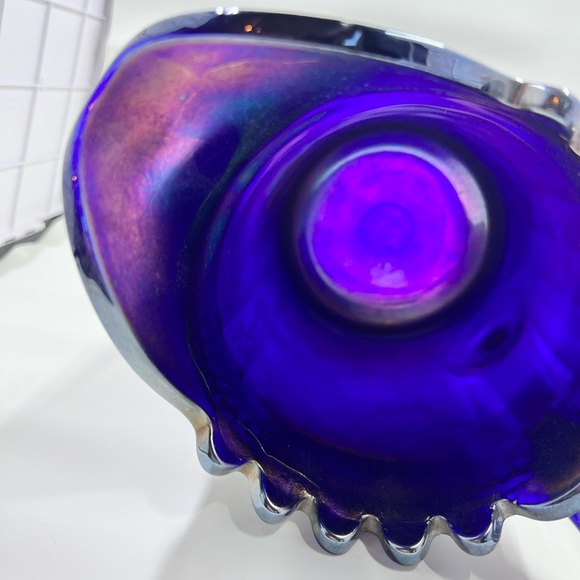 Antique Dugan Peacock at the Fountain carnival glass pitcher - Picture 10 of 13